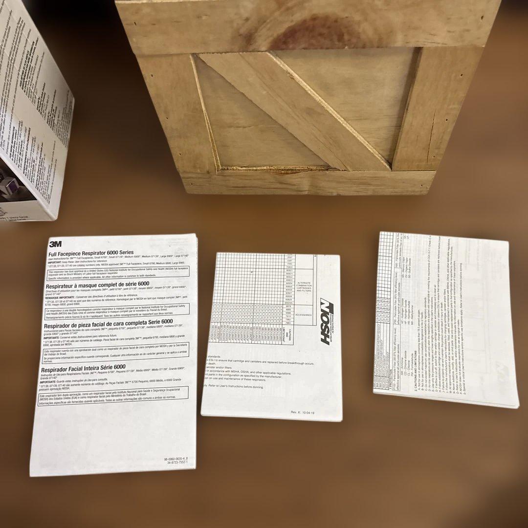 未使用　米軍放出品　3M 6700 FULL FACEPIECE SMALL