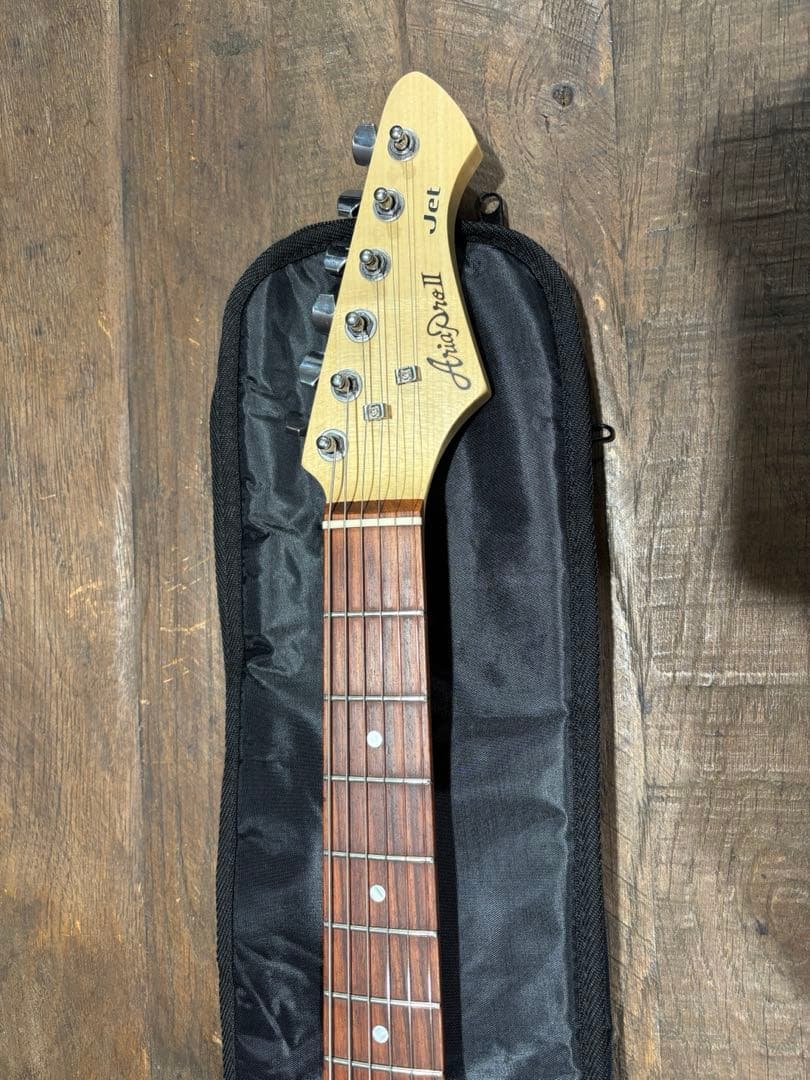 Aria pro Ⅱ Jet Black アリアプロ2 エレキギター