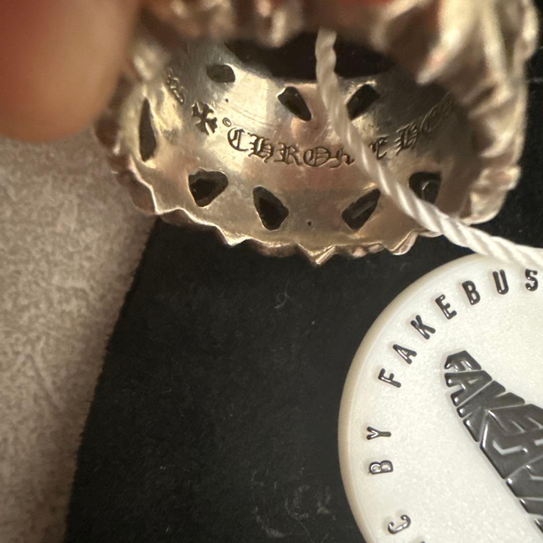 確実正規品　クロムハーツ　セメタリークロス　リング　16号