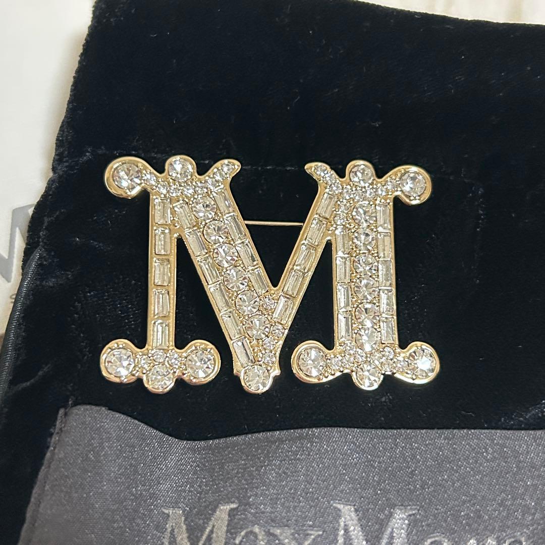 MaxMara M字型ブローチ BATH2