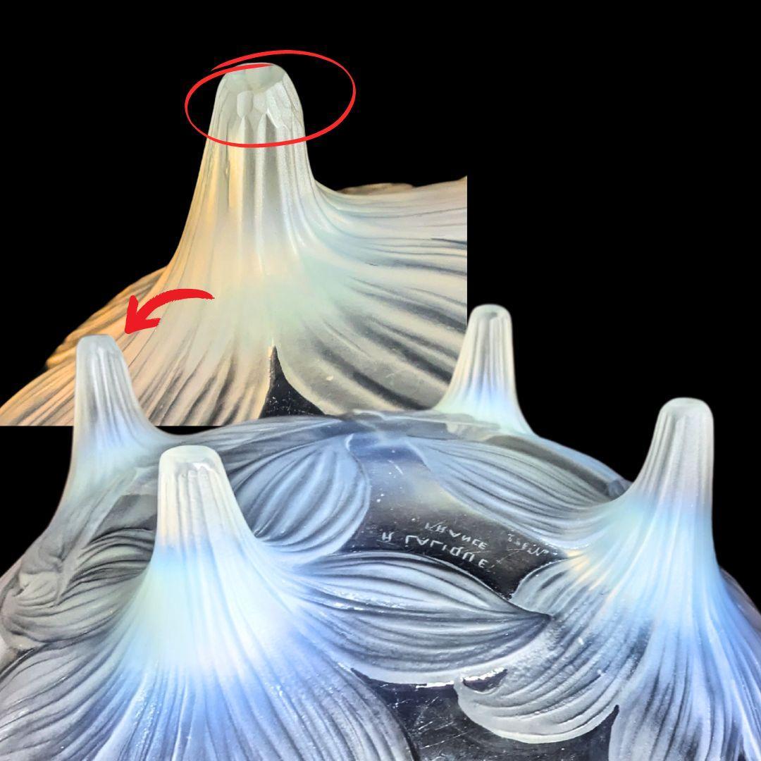 贅沢な時間を★ラリック LYS 百合 オパルセント 大鉢 ボウル 1924年頃