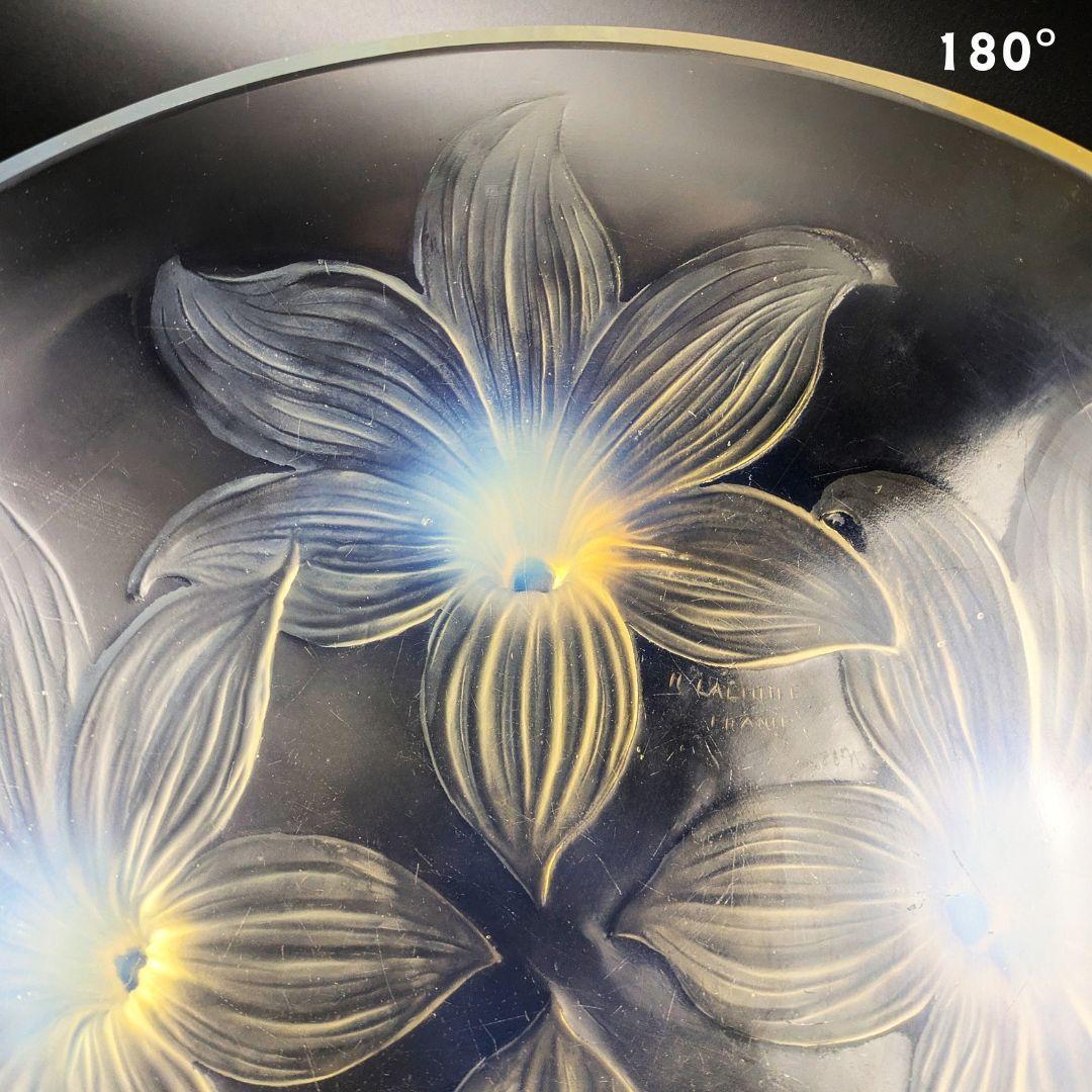 贅沢な時間を★ラリック LYS 百合 オパルセント 大鉢 ボウル 1924年頃