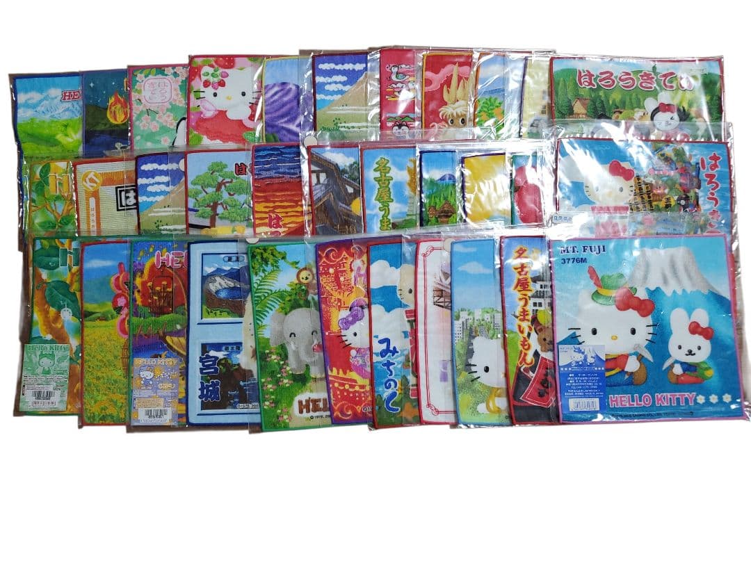 ハローキティ タオルセット ご当地 多数 ミニハンドタオル 未使用品