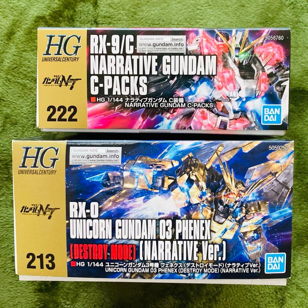HG フェネクスNT版＋ナラティブC装備 2点セット