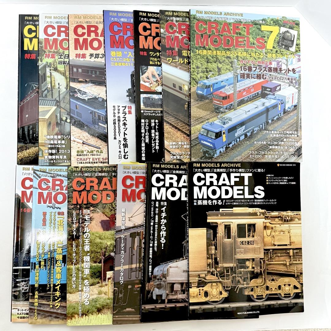 鉄道模型雑誌 CRAFT MODELS　13冊
