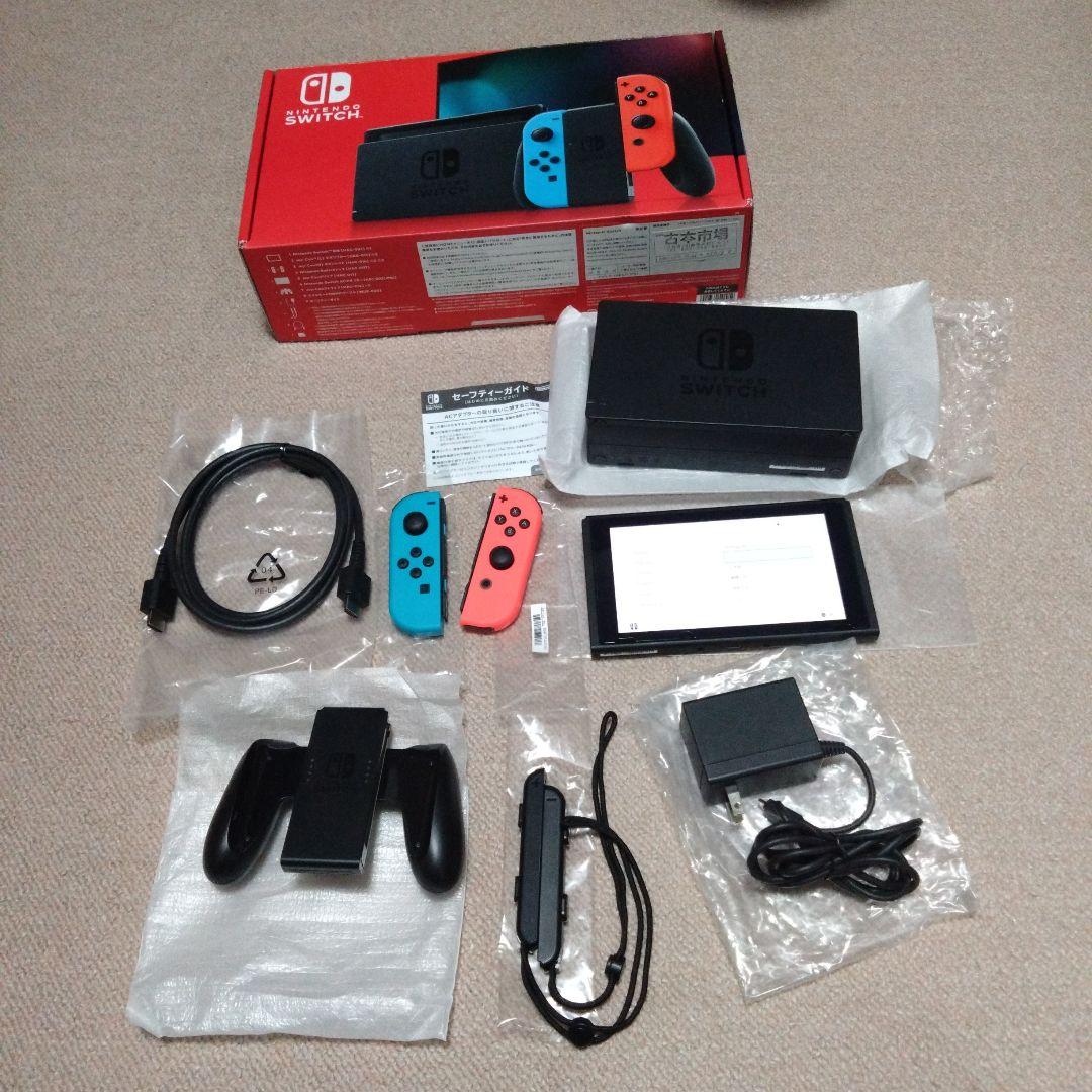 ほぼ未使用に近いNintendo Switch ネオンブルー/ネオンレッド 本体