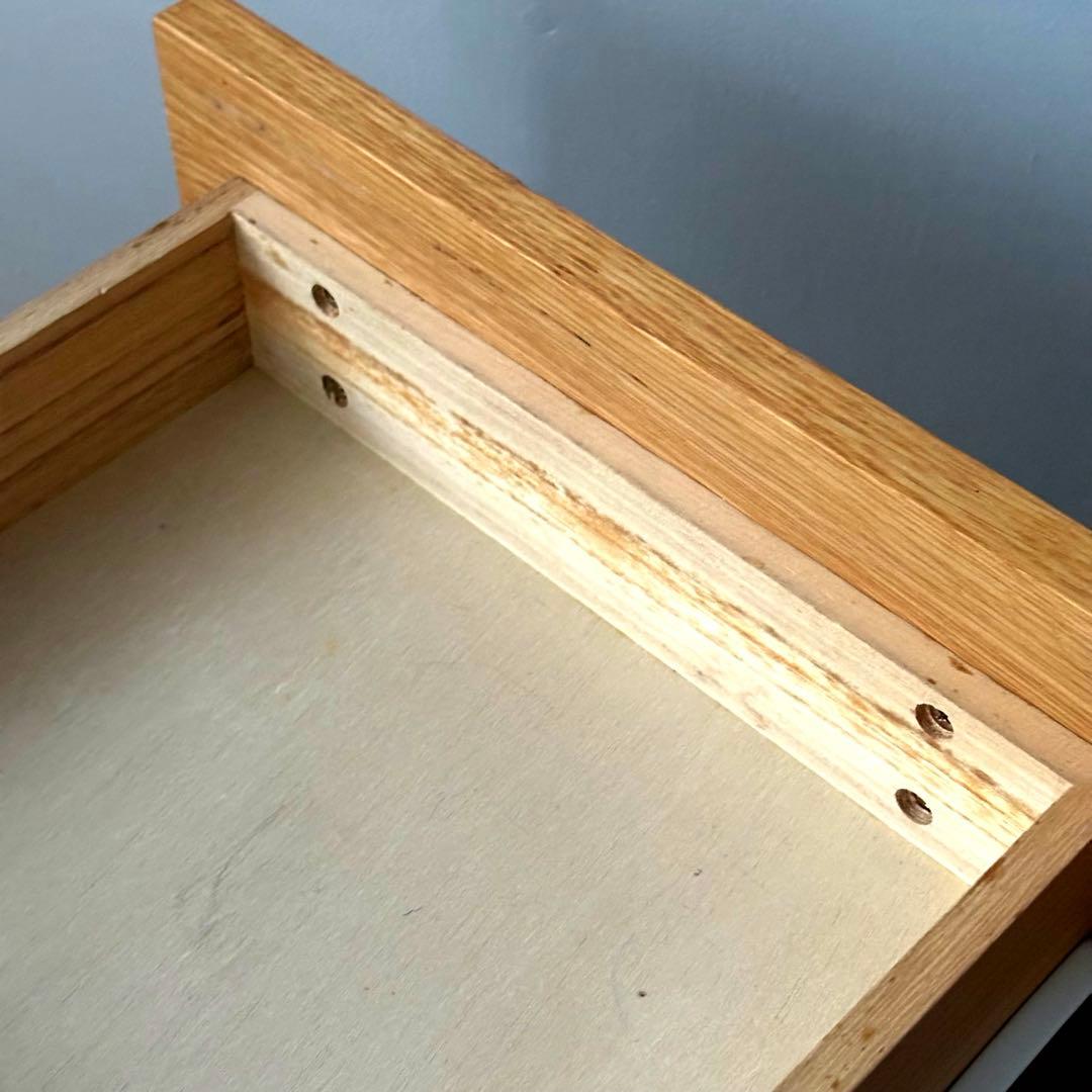 【廃盤】無印良品 木製デスクキャビネット オーク材