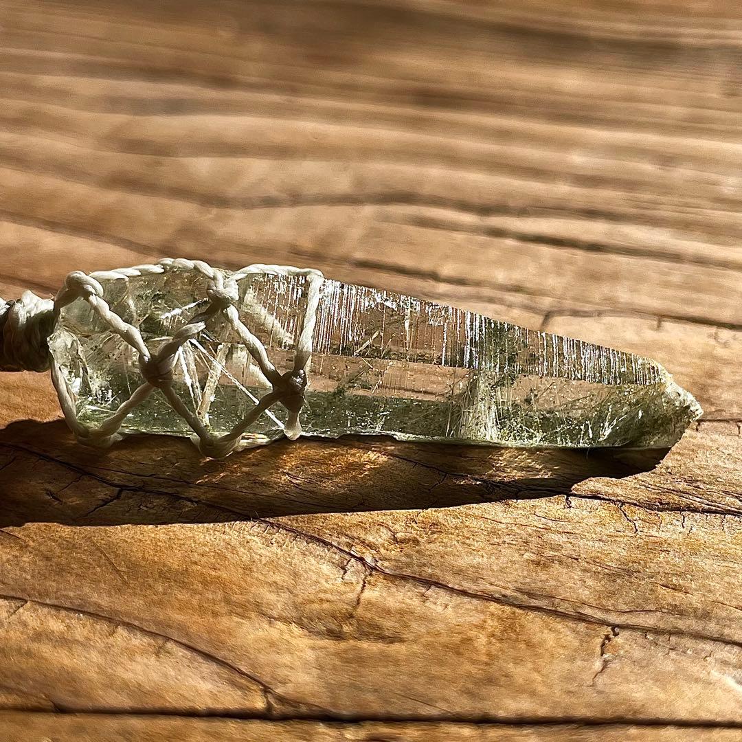 ヒマラヤ水晶 ガネッシュヒマール ＊ マクラメネックレス ペンダント 12