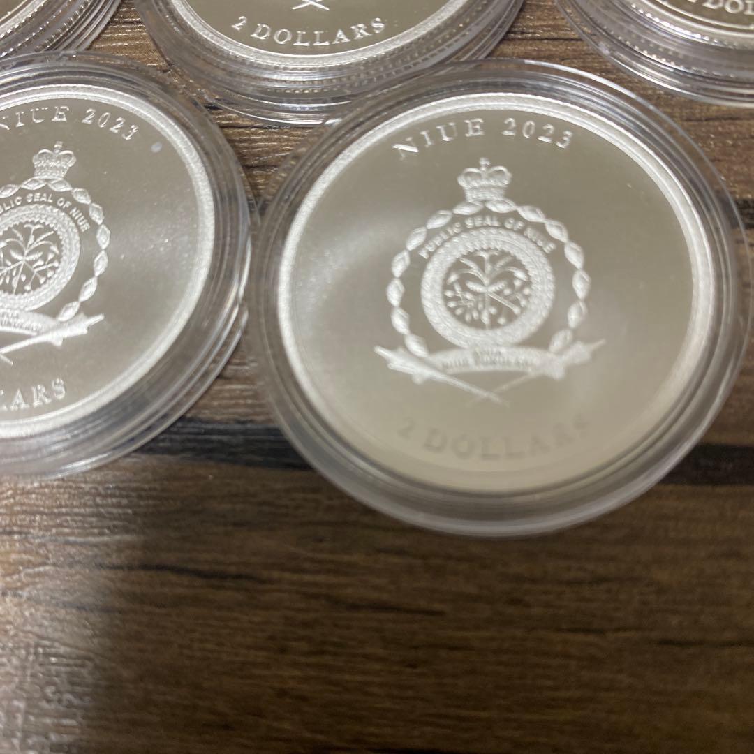 純銀　1オンス 5枚セット NIUE銀貨