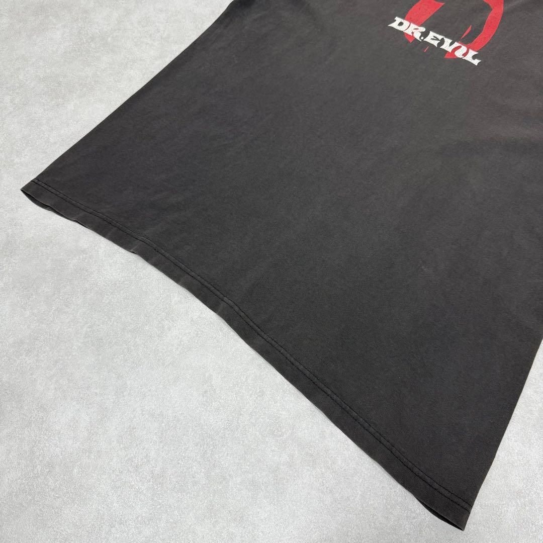 古着 90s DR. EVIL 山田蓮着用 半袖 シャツ ブラック 黒 ①