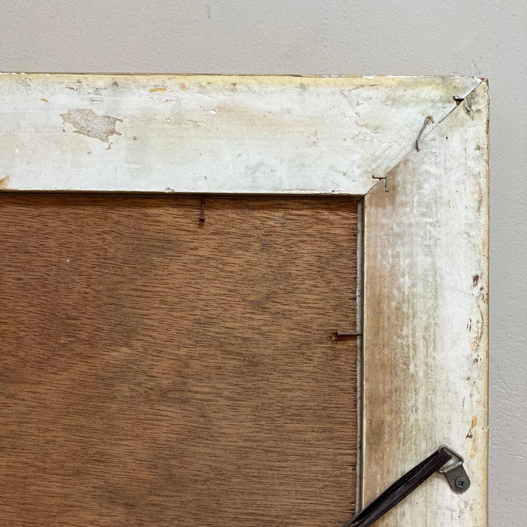 レトロ アンティーク ひまわり 絵画 複製画 静物画 額縁 額装 額付き