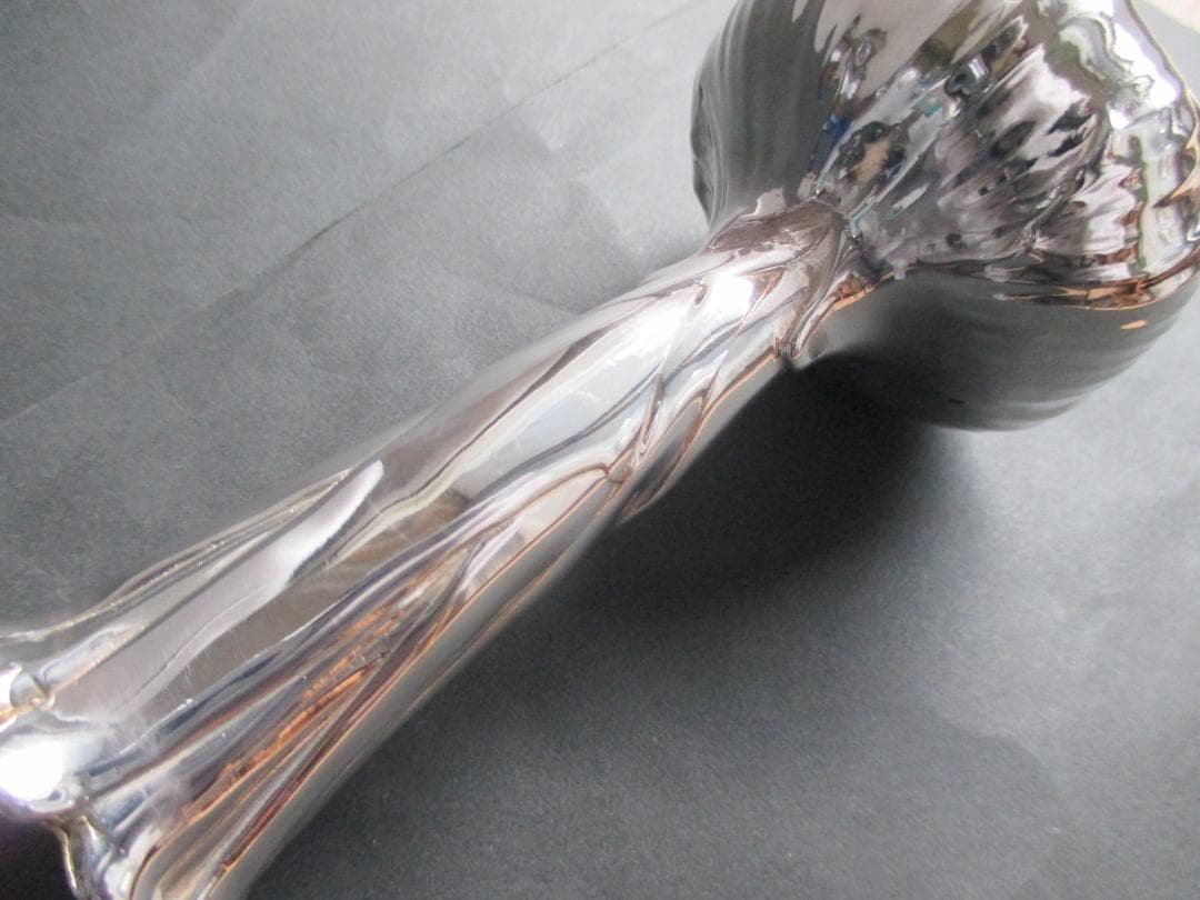 極美品☆仏蘭西高級銀器クリストフルシルバー銀P　花瓶　フラワーベース　オニオン