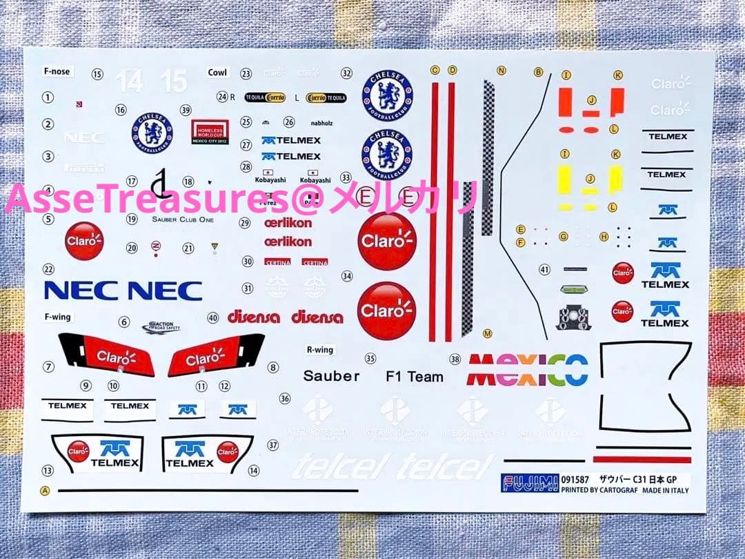 フジミ 1/20 ザウバー・フェラーリ C31 日本グランプリ仕様