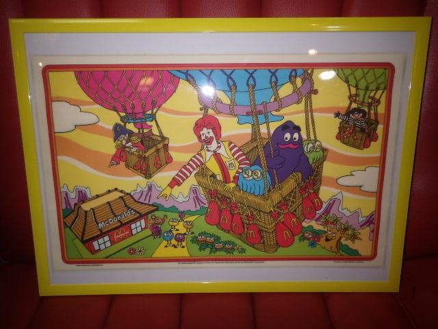 80’S★McDonald's★壁掛け★ポスター★40★ビンテージ★マクドナルド