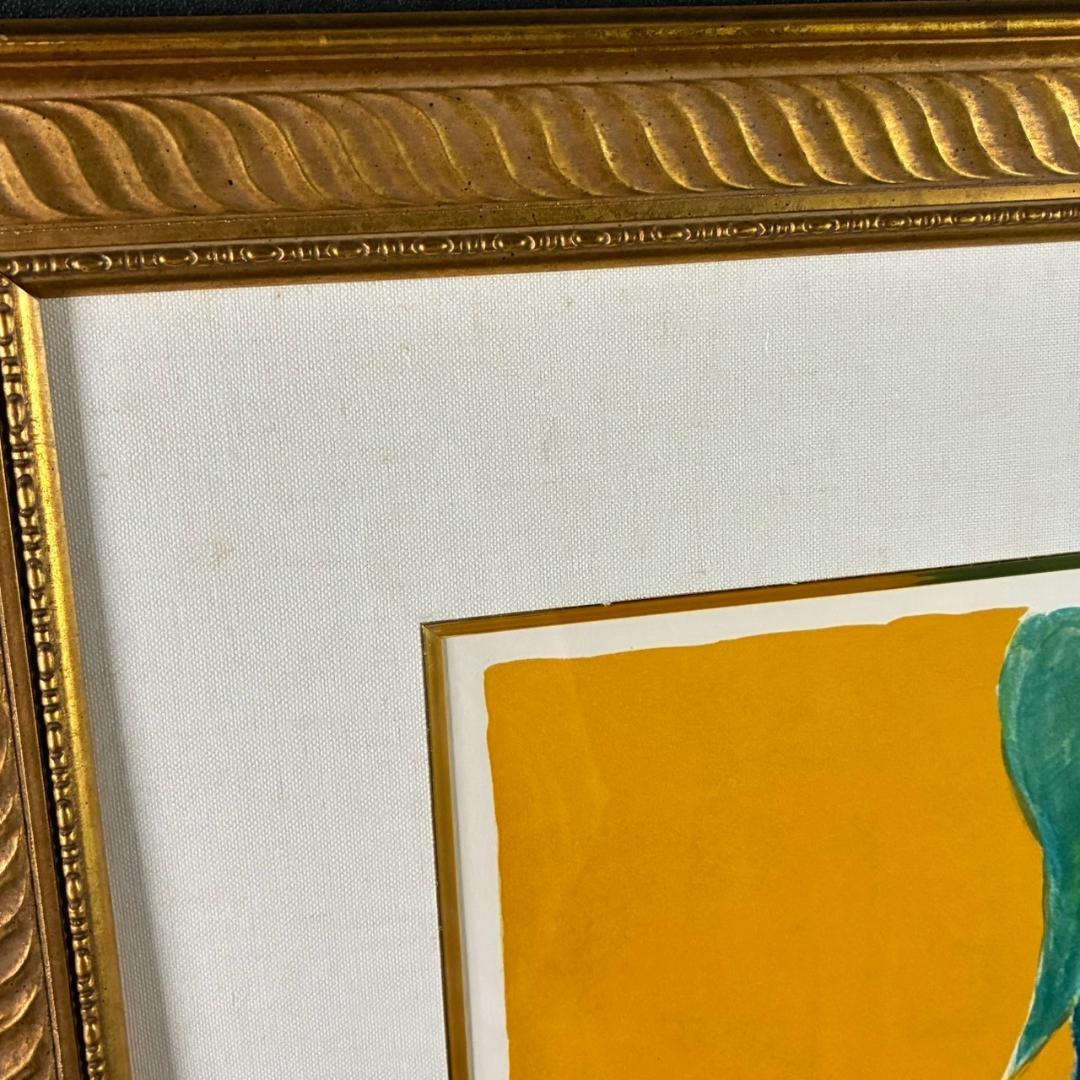 ピエール・ボンコンパン「テーブルクロスの静物」リトグラフ 大作 直筆サイン入り