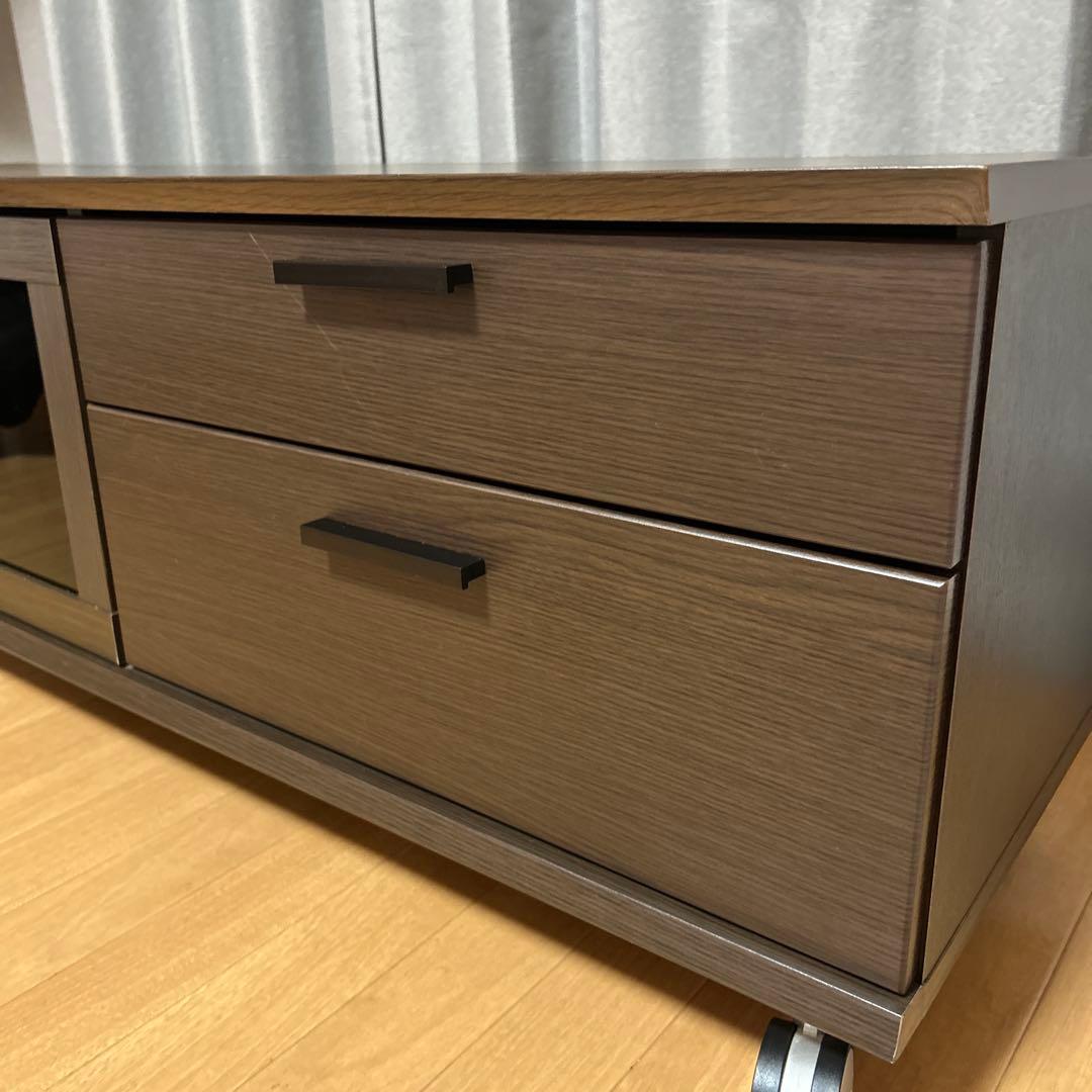 ニトリ　テレビ台　木目調　ブラウン　ローボード　ダイス　120cm