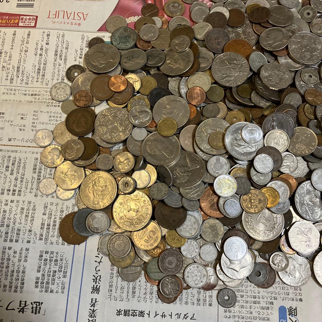 外国　日本古銭　まとめ売り　約6.3kg
