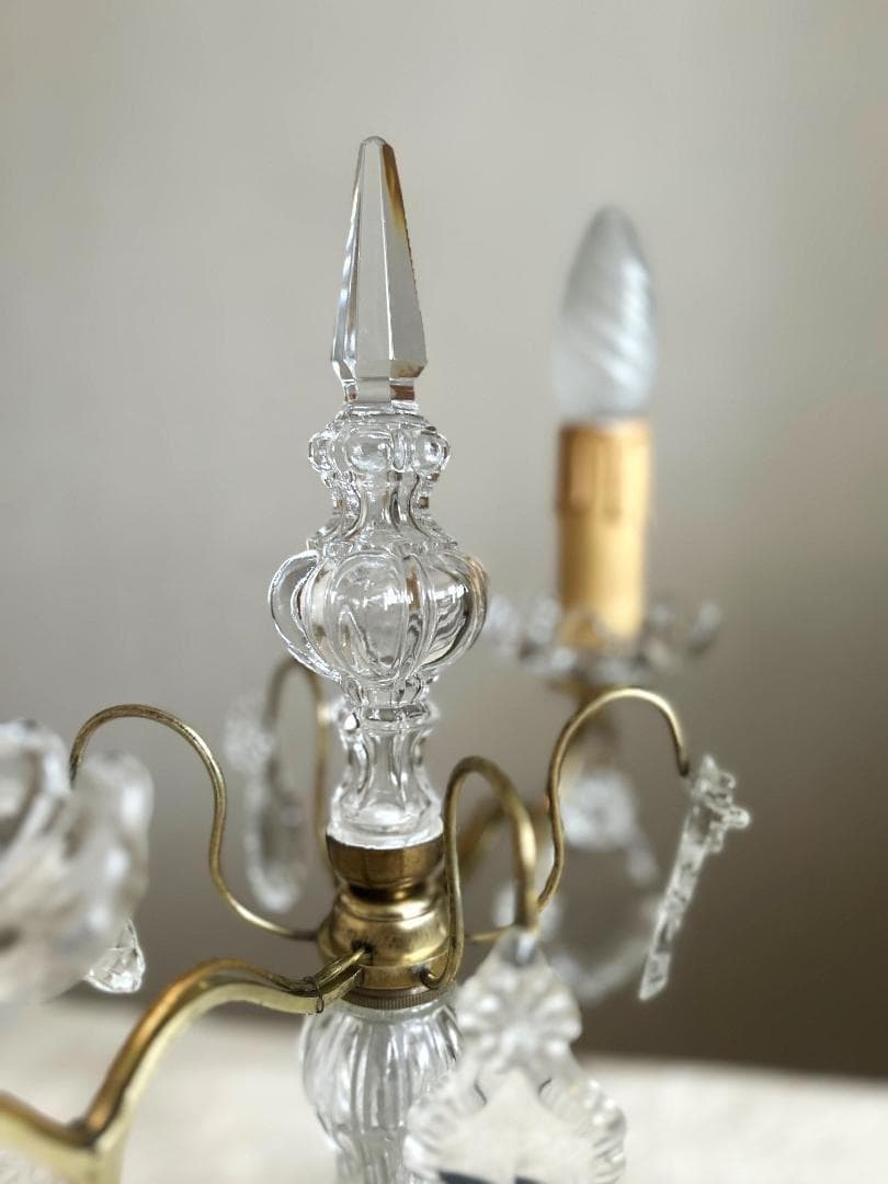 キャンドル　ランプ　 蝋燭　シャンデリア　ブロカント　フランスアンティーク