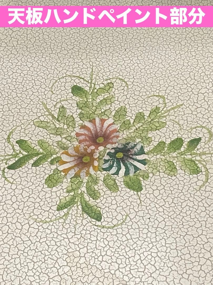 ホワイト シャビー♦️高級ドレッサー&スツールセット♦️希少ハンドペイント♦️送料込