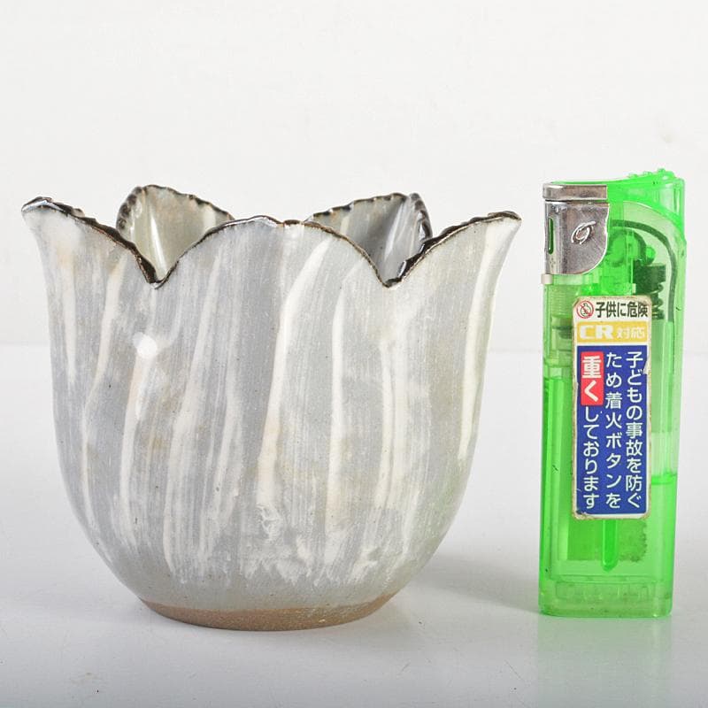 和食器　平安　半月造　桔梗形　小鉢　五客　共箱　D　R6726