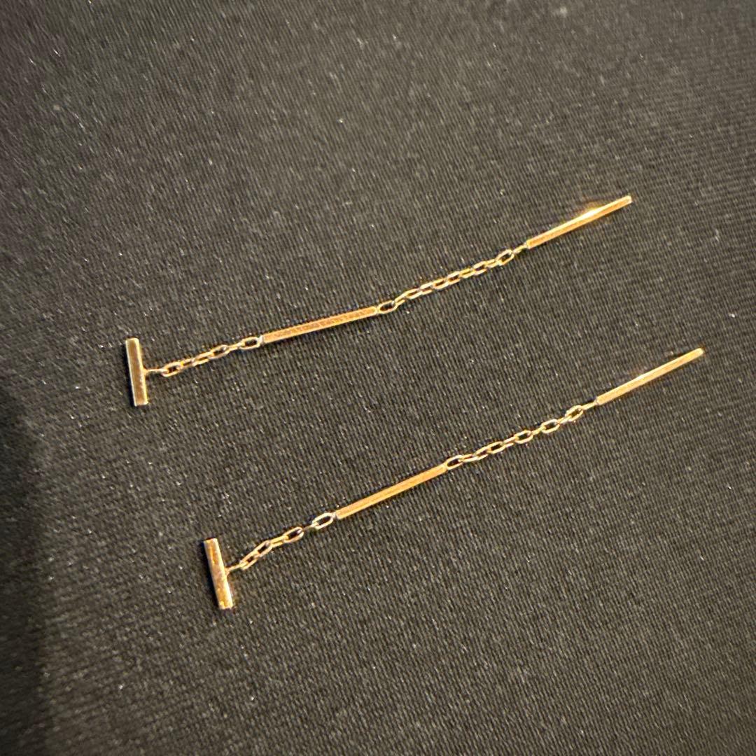 ヒロタカ　hirotaka ピアス　トグルチェーン