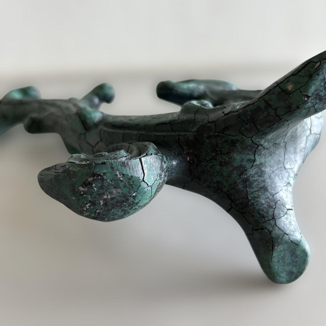 中国 古美術 鋳物 金属工芸 華龍 置物 龍置物 竜置物