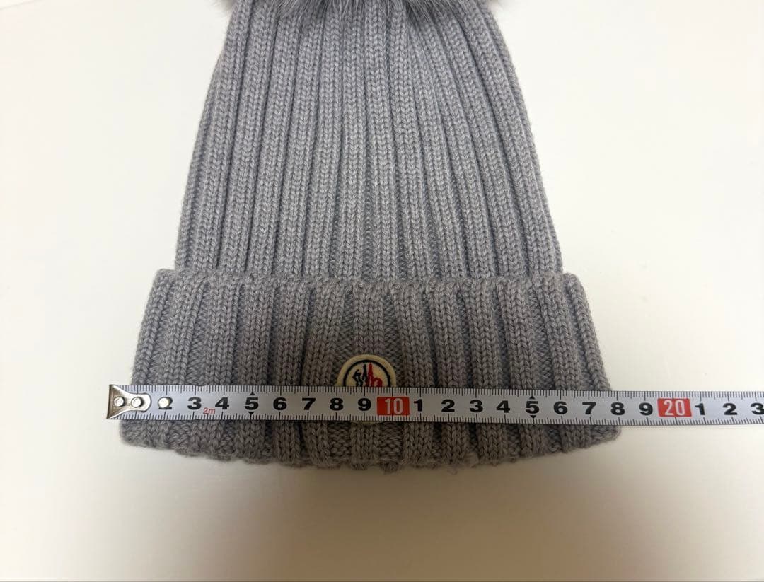 Moncler モンクレール レディース ニット帽 ニットキャップ グレー