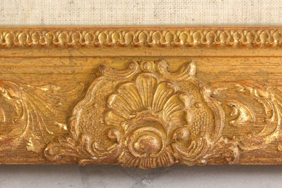 No5301 額装　黒田保「モン・サン・ミッシェル」　油彩画　F10号　送料無料