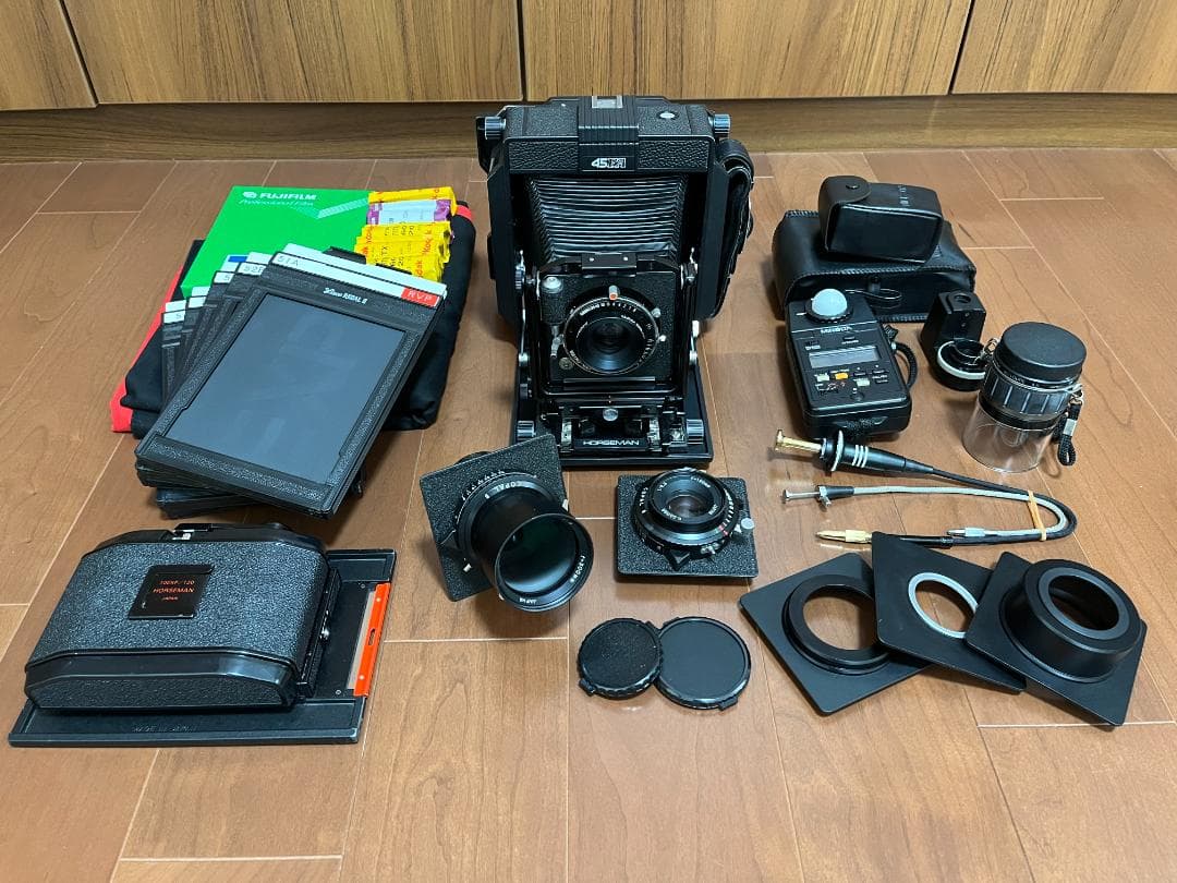ホースマン HORSEMAN 45FA レンズ フィルムホルダー 露出計他