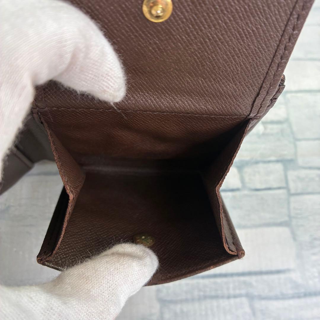 極美品　55LOUIS VUITTON ルイヴィトン ダミエ 二つ折り財布 g4