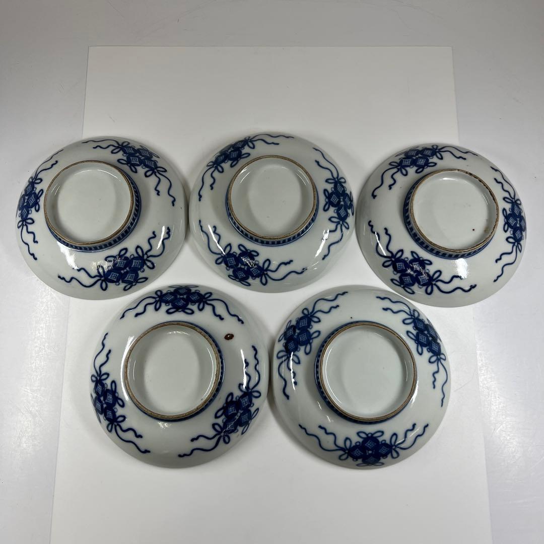 江戸後期〜明治初期　色鍋島中皿10枚　木箱付　直径約15㎝東Y7-0723⭐︎2F