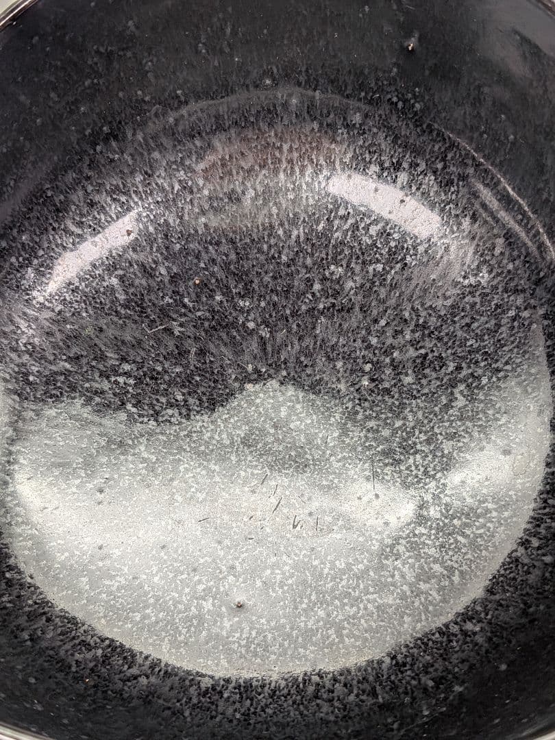 岡山県重要無形文化財 黒井一楽 虫明焼 黒釉茶盌「寿山」 用心箱 抹茶碗 茶道具