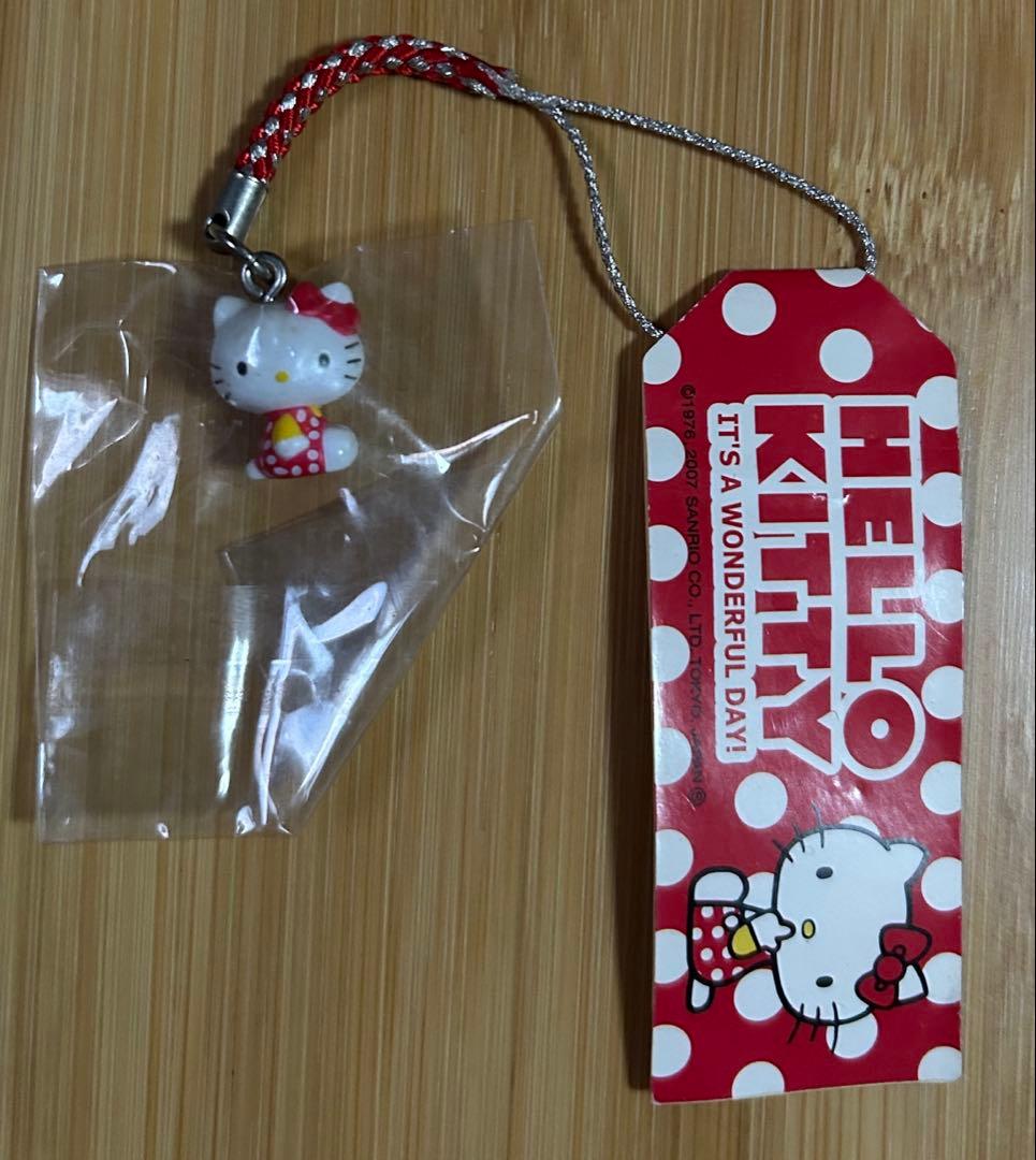 【希少・未使用】HELLO KITTY ハローキティ 根付