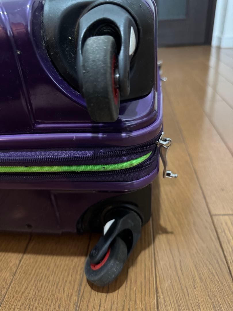 HIDEO WAKAMATSU スーツケース ジッパー 拡張機能付き パープル