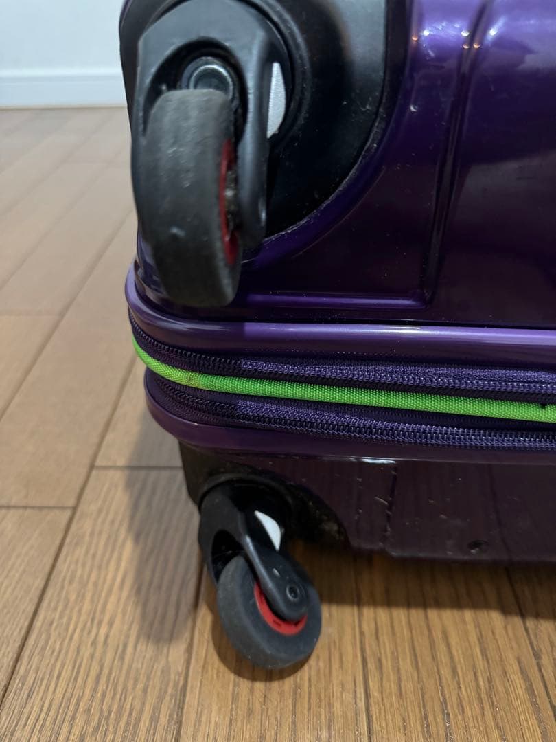 HIDEO WAKAMATSU スーツケース ジッパー 拡張機能付き パープル