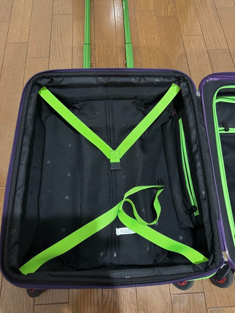 HIDEO WAKAMATSU スーツケース ジッパー 拡張機能付き パープル