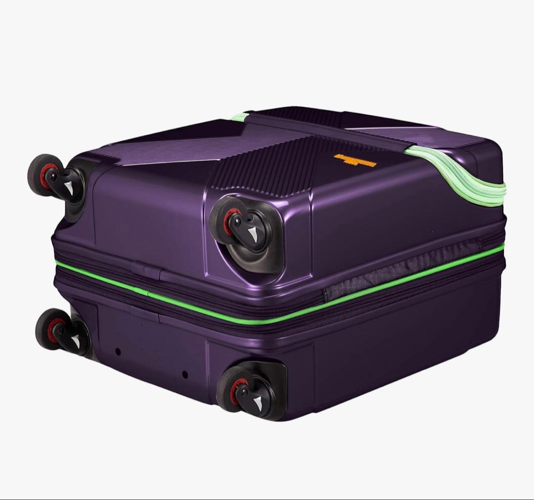 HIDEO WAKAMATSU スーツケース ジッパー 拡張機能付き パープル
