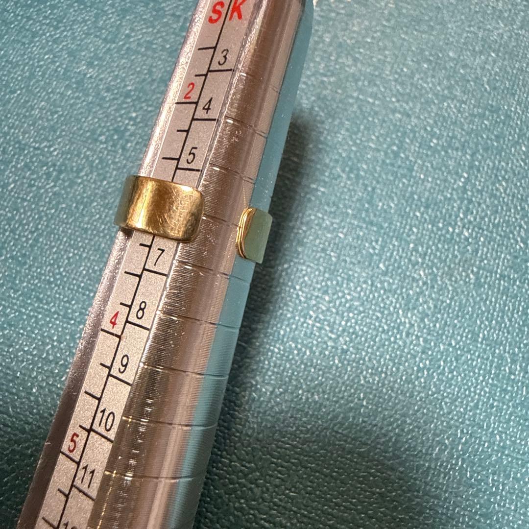 18金 花柄リング 4号 toe ring 1.5g