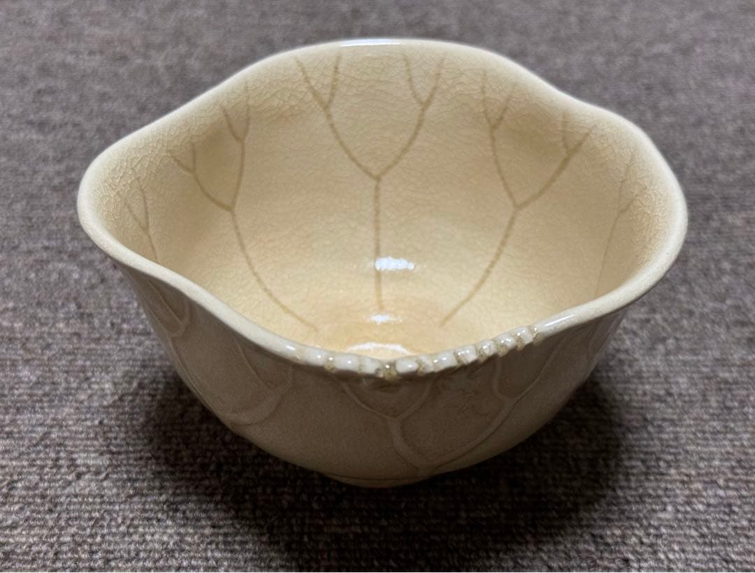 古薩摩写 薩摩焼 静鳳 荷葉 蓮葉茶碗