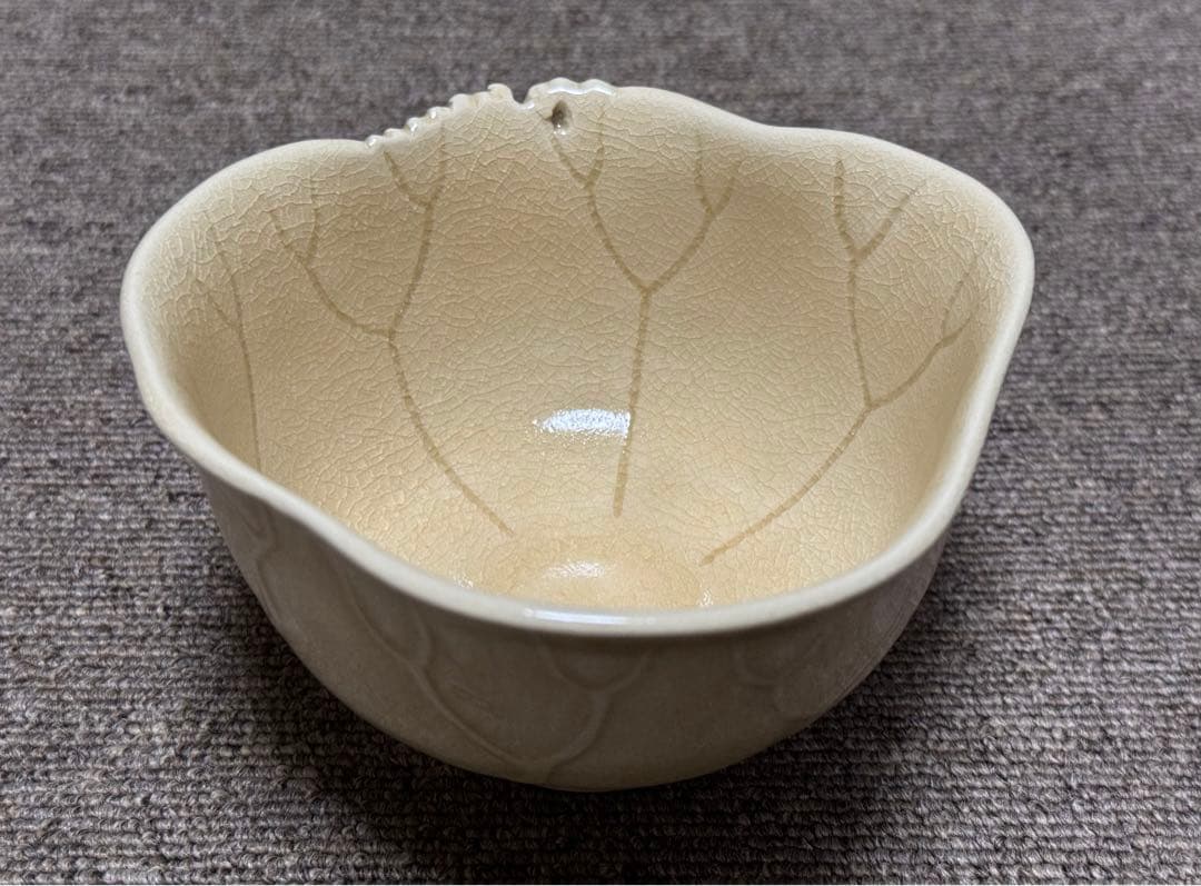 古薩摩写 薩摩焼 静鳳 荷葉 蓮葉茶碗