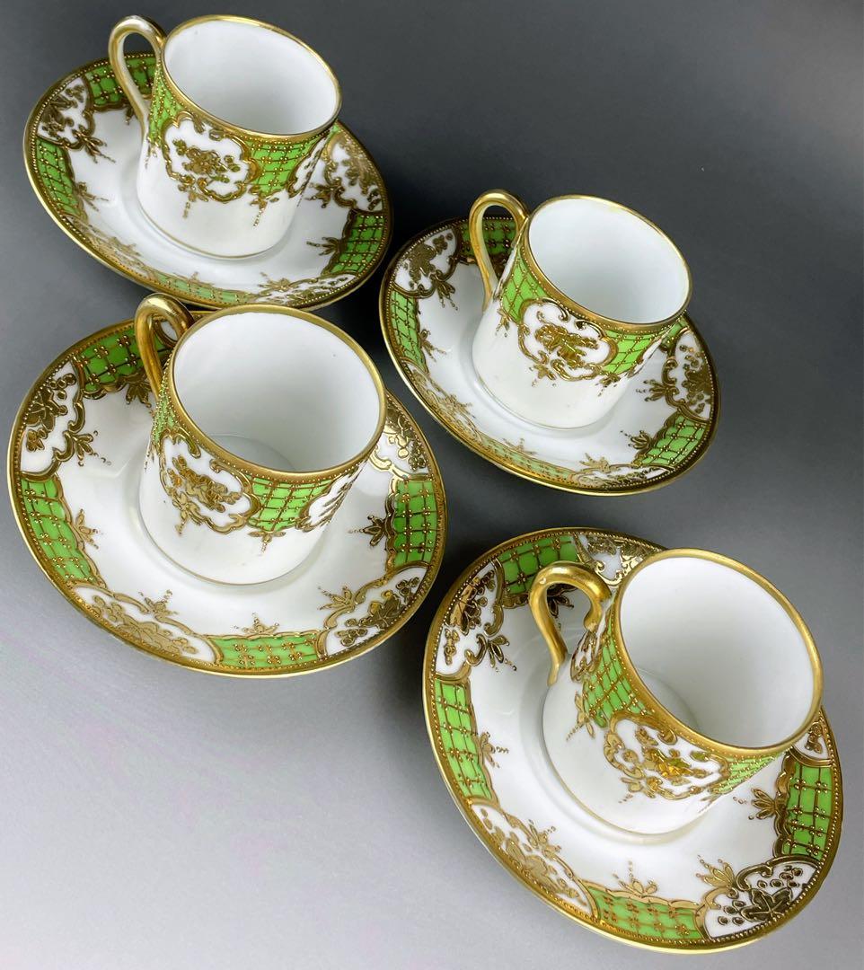 オールドノリタケ ティーセット 25.4㎝ チョコレートポット カップ＆ソーサー