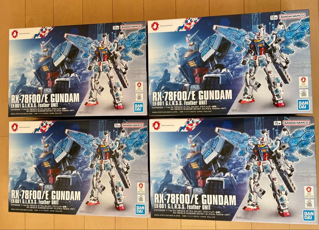 新品未使用　EXPO2025 1/144 RX-78F00/Eガンダム4セット