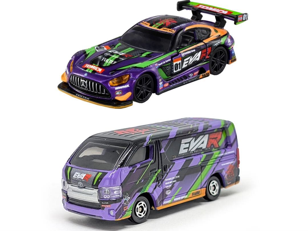 2台セット　エヴァRT初号機 AMG GT3&ハイエース