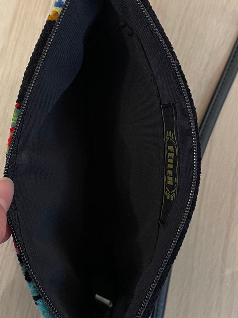 フェイラー　ハイジ　ミニポシェットショルダーバッグ　黒