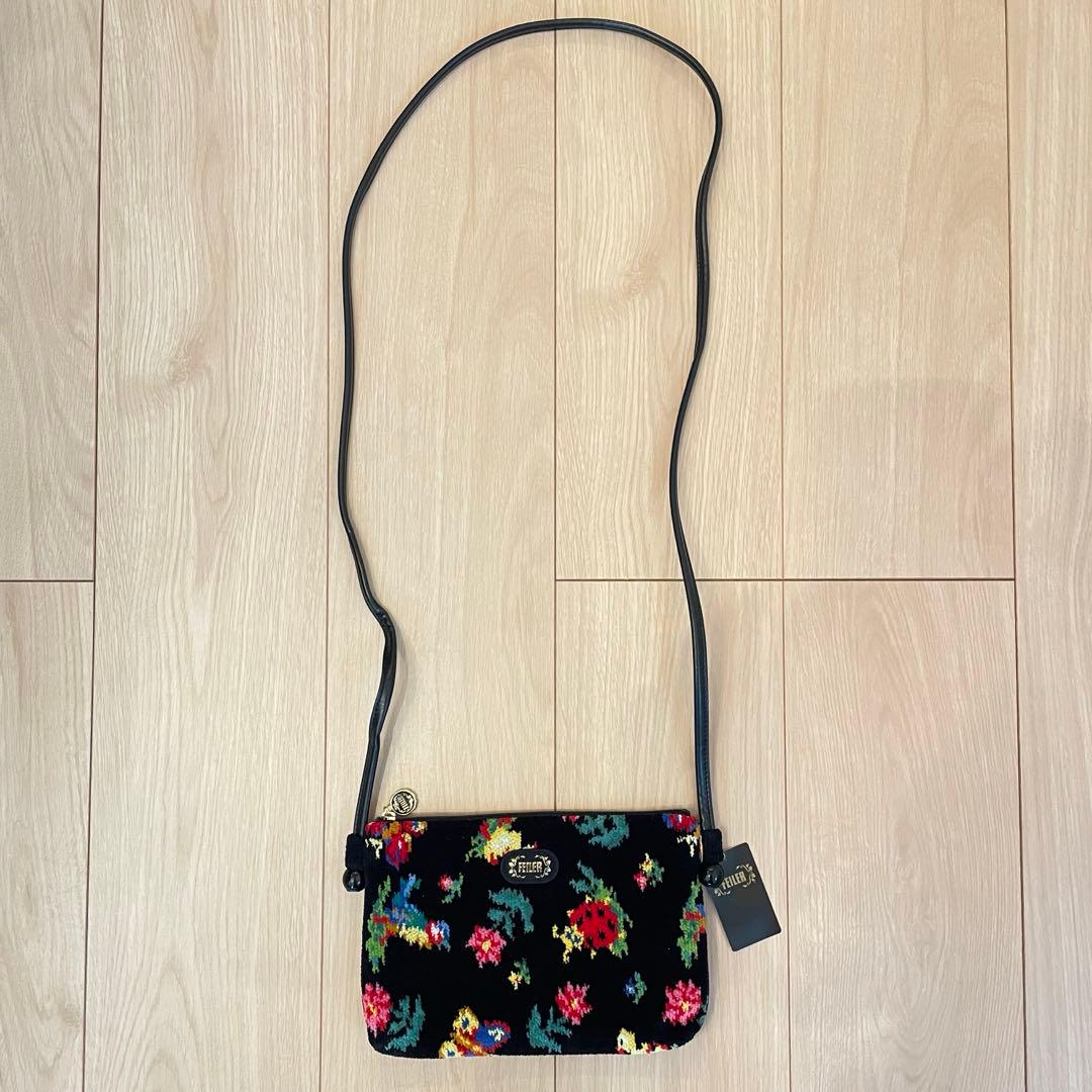 フェイラー　ハイジ　ミニポシェットショルダーバッグ　黒