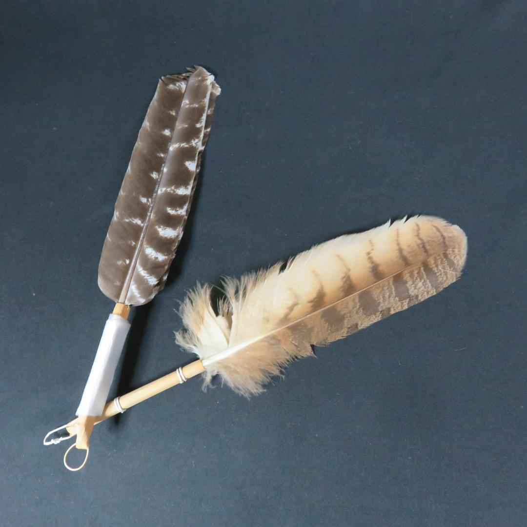 茶道具 羽箒 銘 紙箱 2本