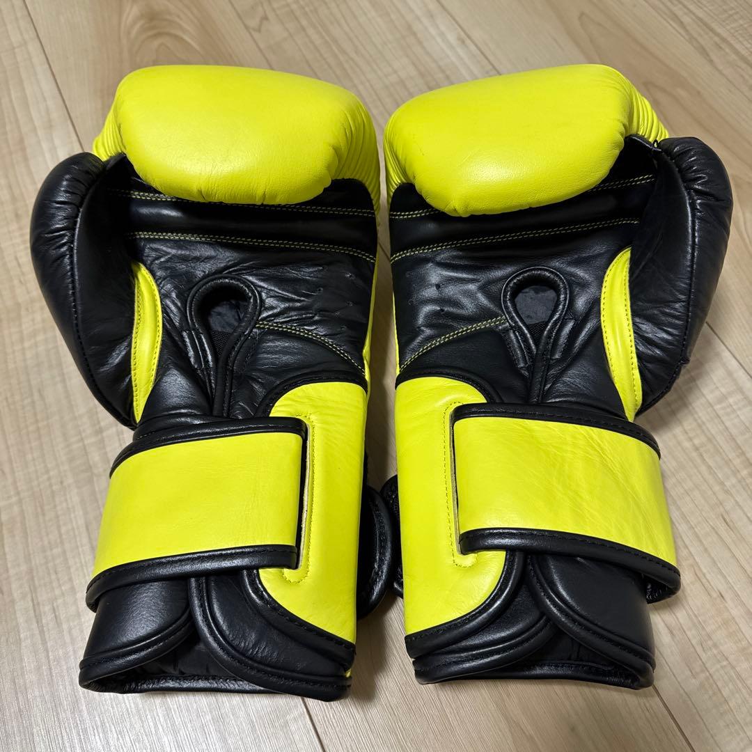 EVERLAST Powerlock 2 PRO ネオン・イエロー　本革製