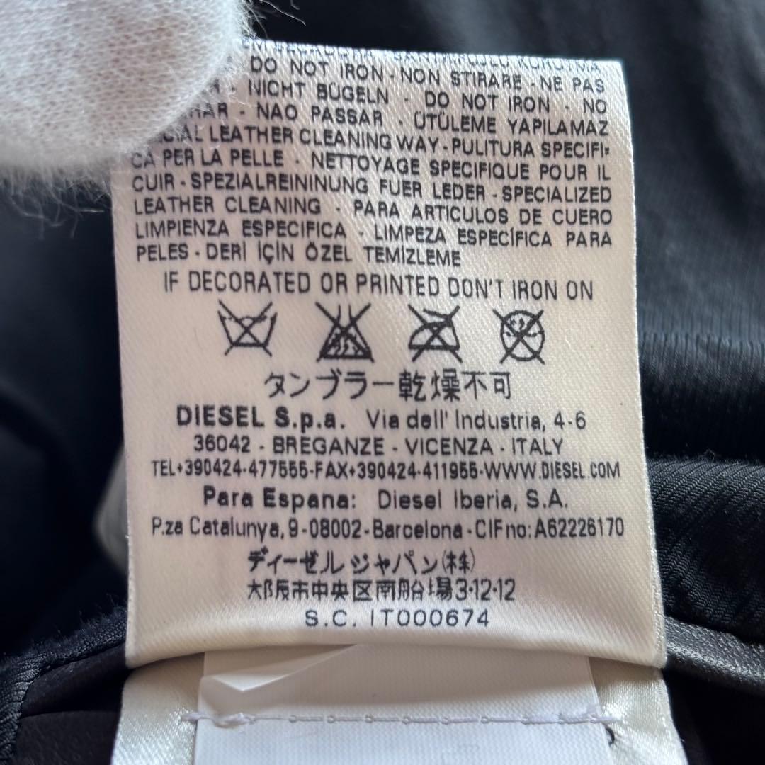 【超希少】ディーゼル ホースハイドレザージャケット グレー フルジップ 馬革