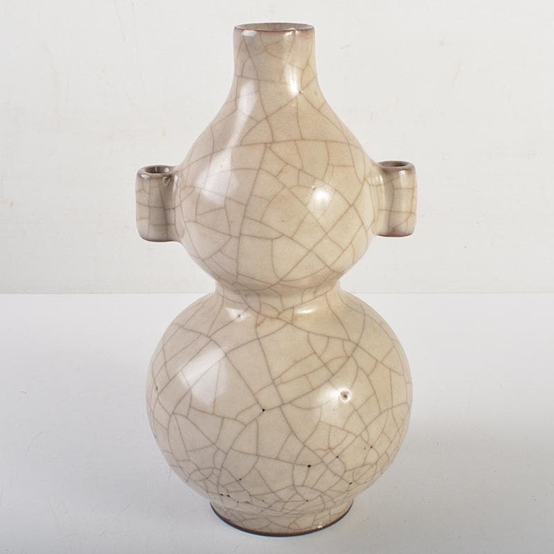 中国　哥釉　貫耳　葫蘆瓶　C　7293E