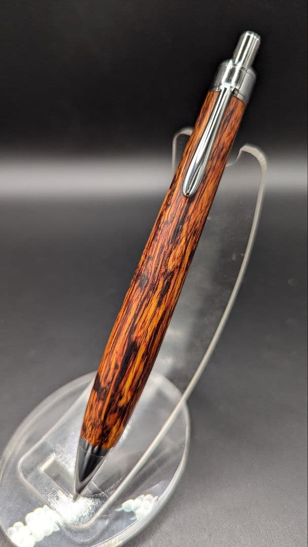 461ペン工房翌檜　極上　黄花梨　変わり杢　木軸シャーペン　ボールペン